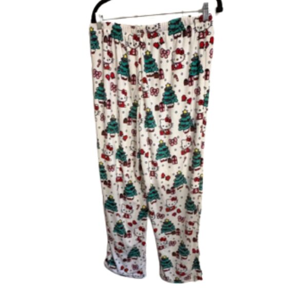 Hello Kitty by Sanrio Fleece Pajama Pants | Christmas Holiday Print | Medium - Picture 2 of 2